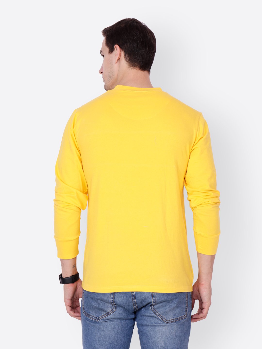 Yellow Solid Tshirt