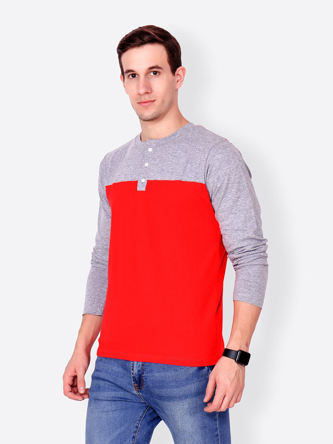 Red Henley Tshirt