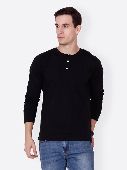 Black Solid Tshirt