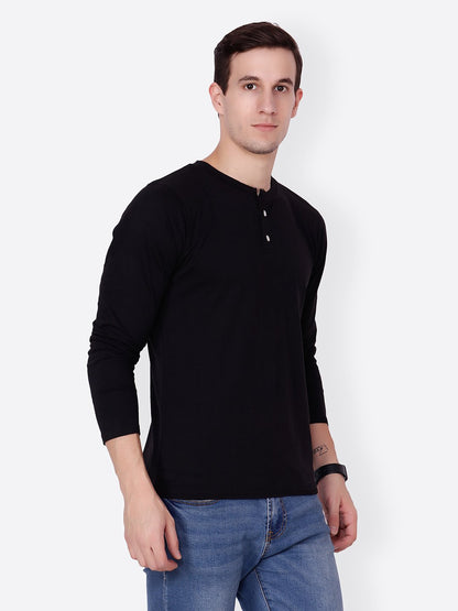 Black Solid Tshirt