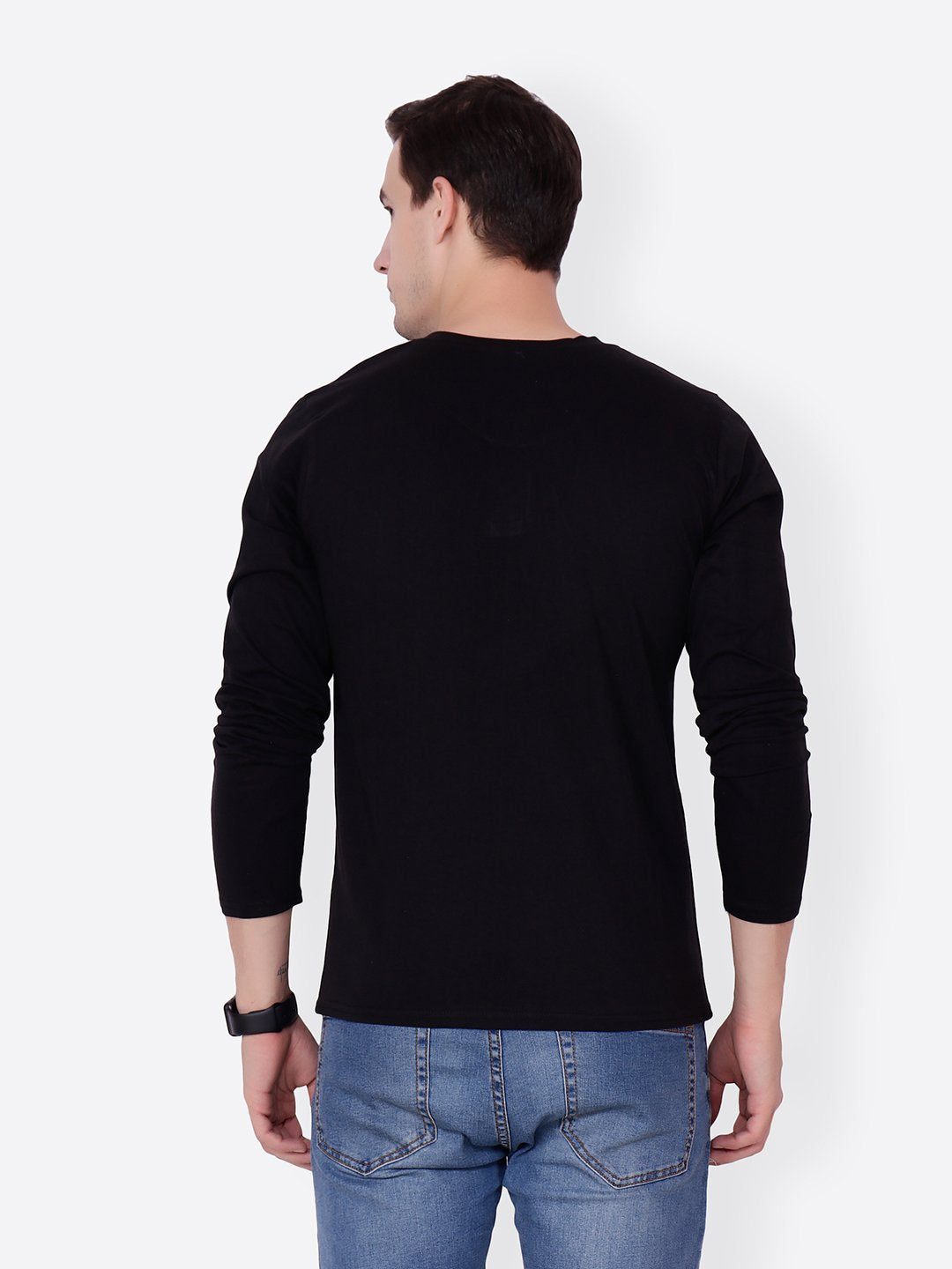 Black Solid Tshirt