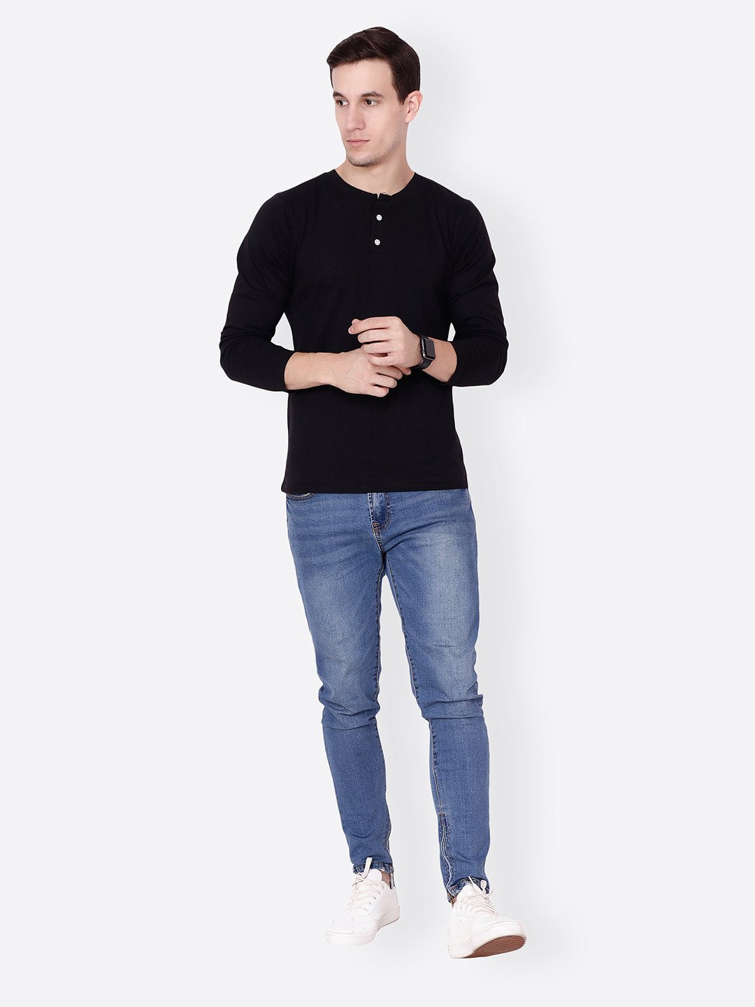 Black Solid Tshirt
