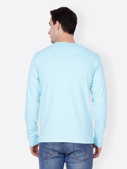 Blue Solid Tshirt