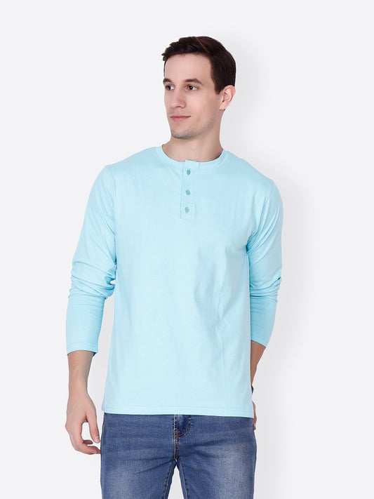 Blue Solid Tshirt