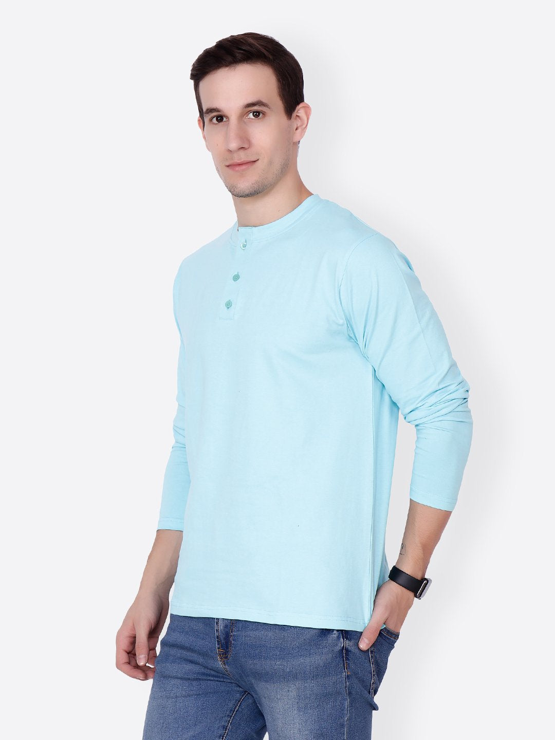 Blue Solid Tshirt