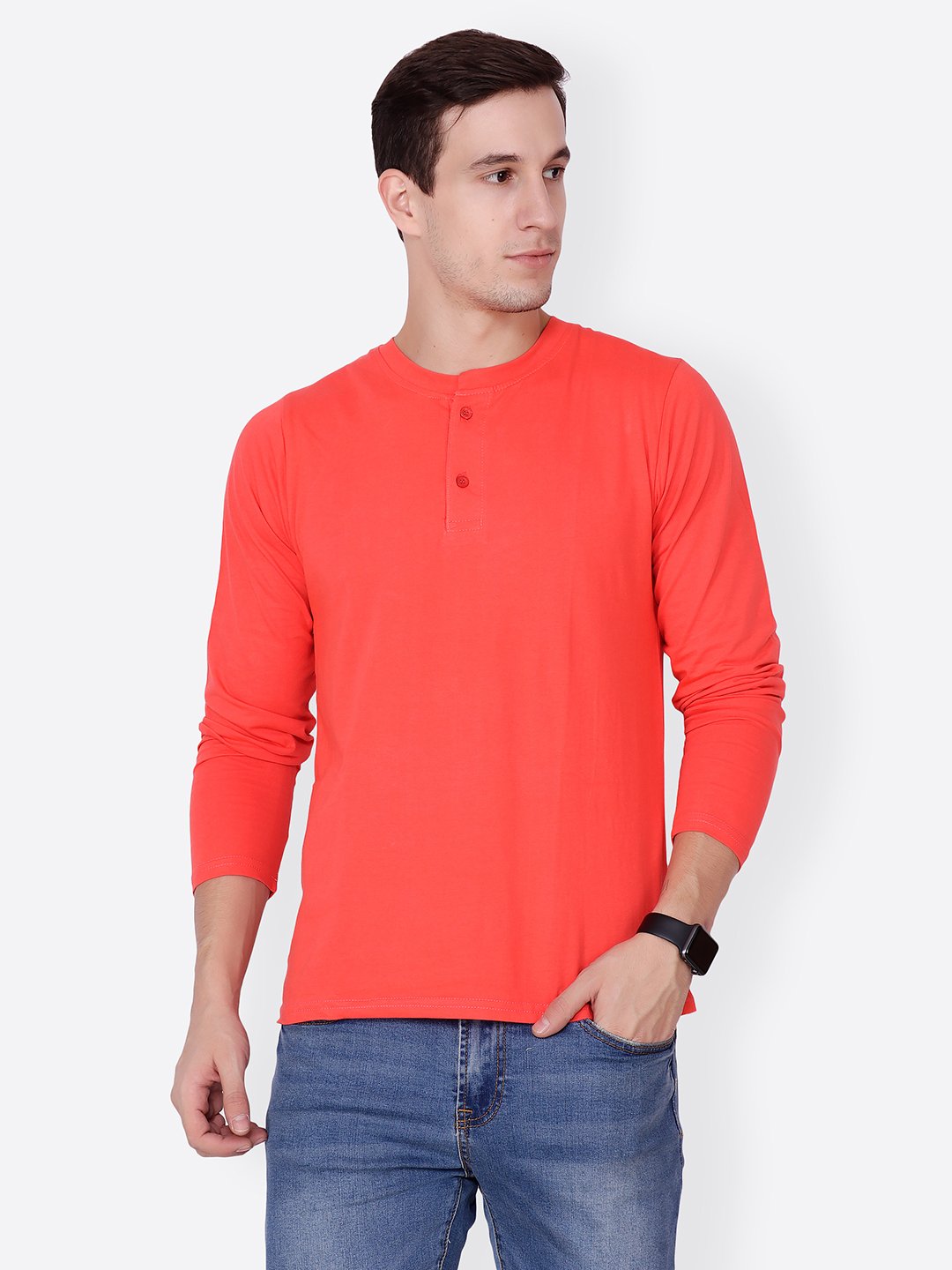 Orange Solid Tshirt