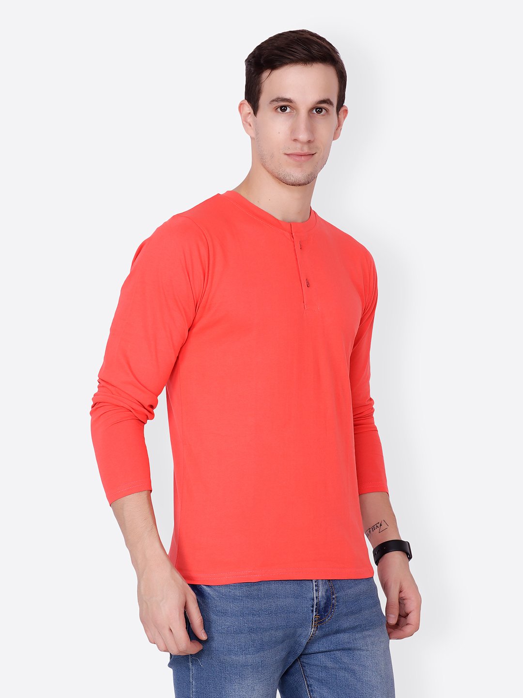 Orange Solid Tshirt