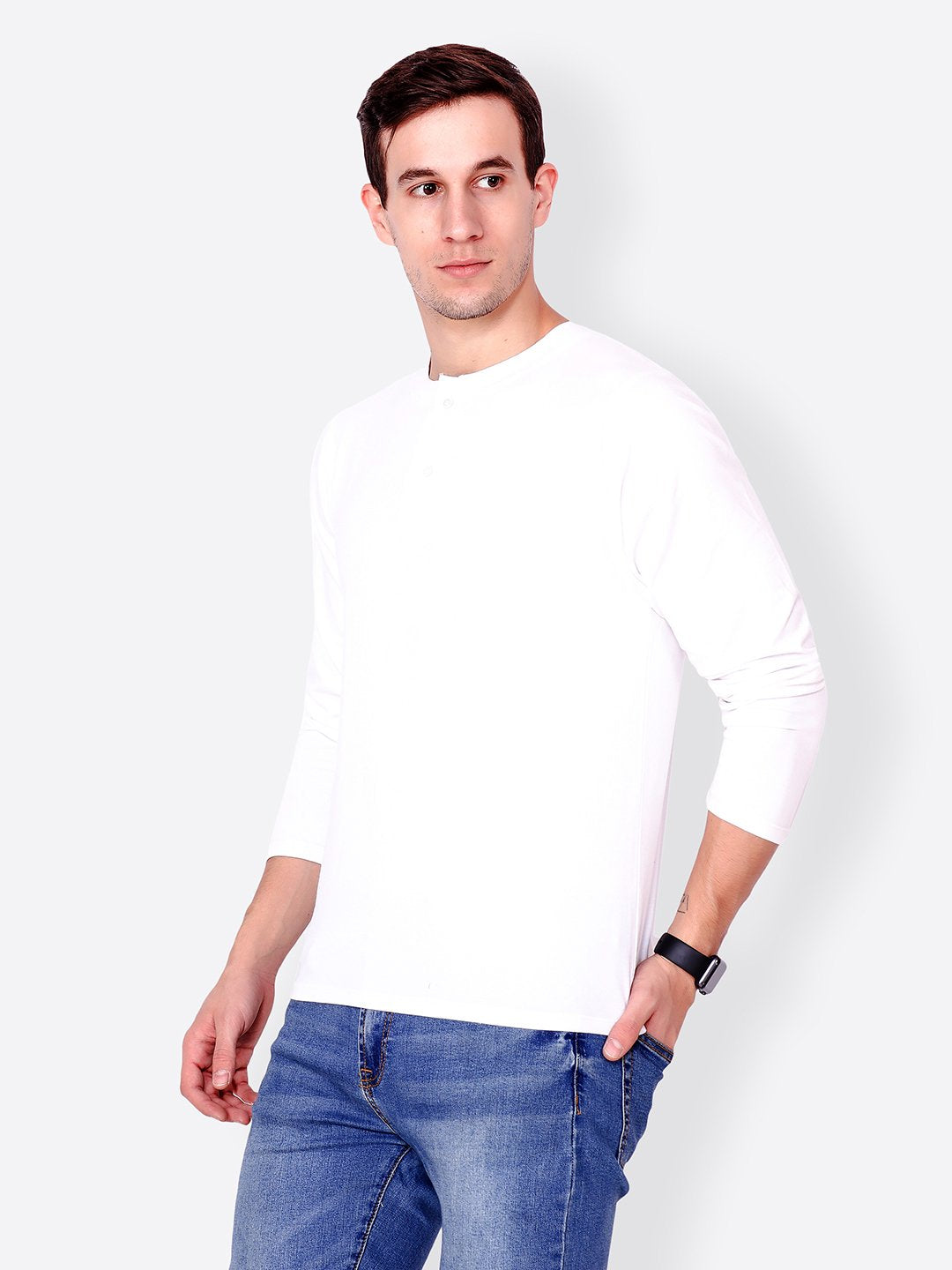 White Solid Tshirt