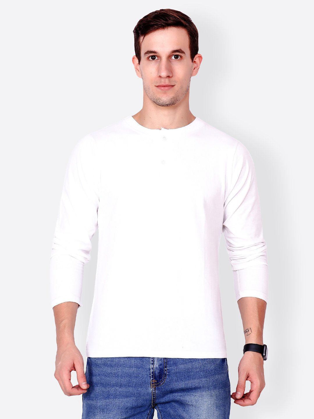White Solid Tshirt