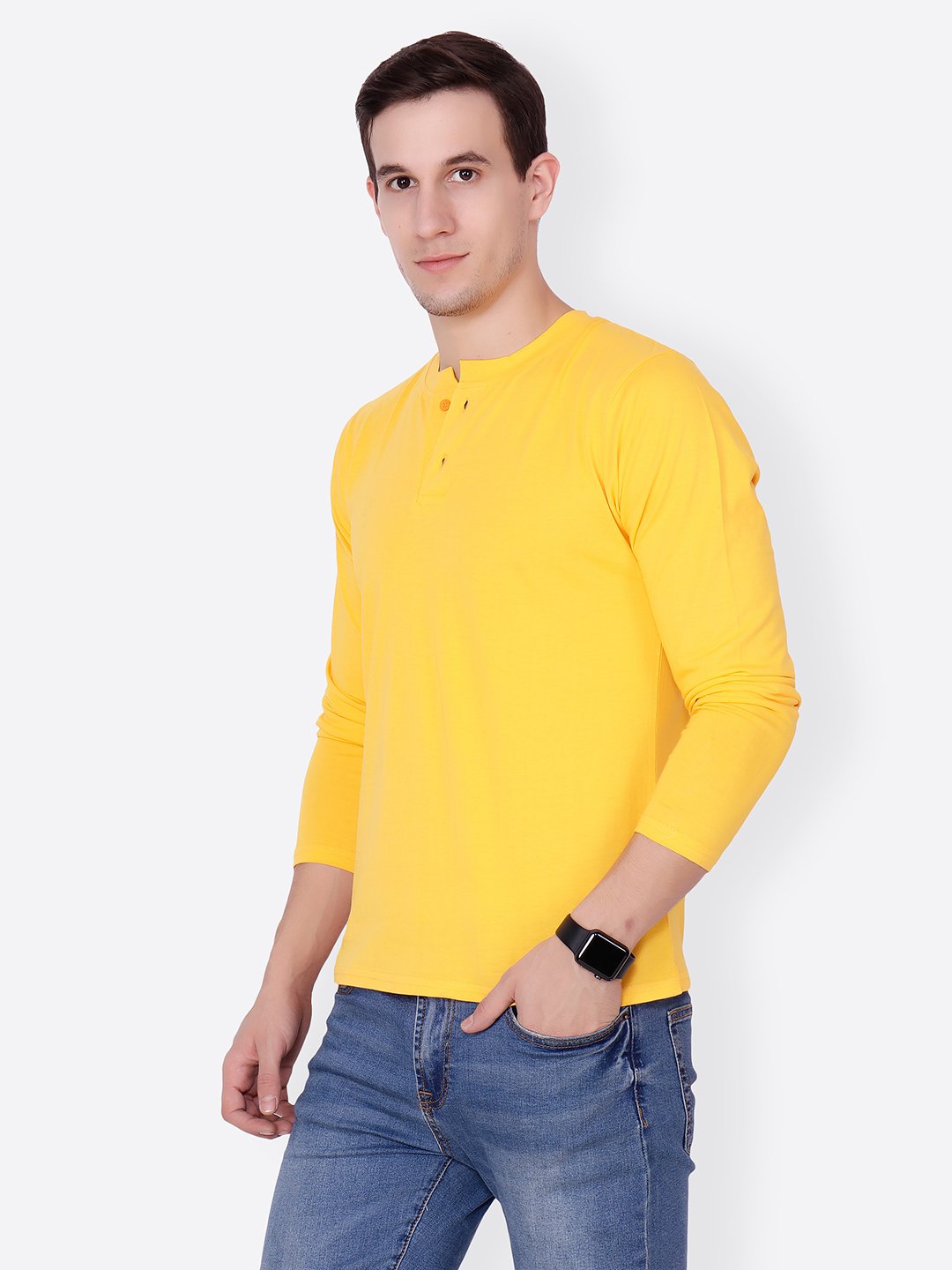 Yellow Solid Tshirt