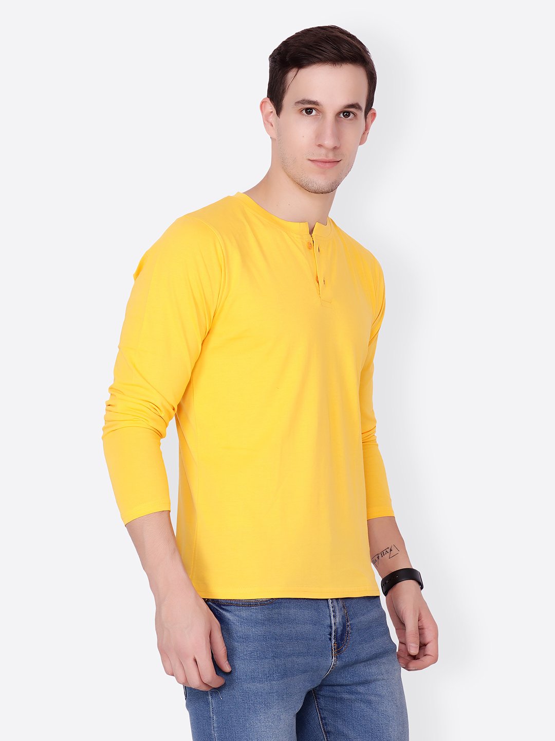 Yellow Solid Tshirt