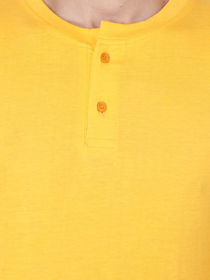Yellow Solid Tshirt