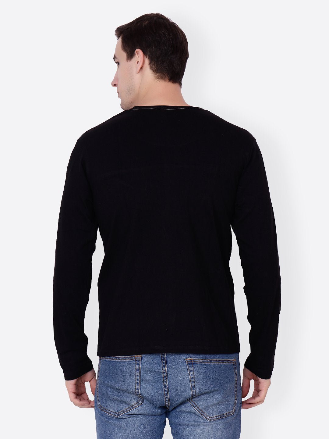 Black Solid Tshirt