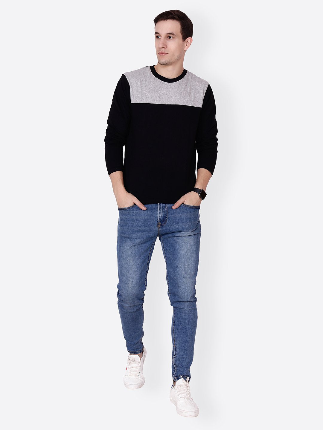 Black Solid Tshirt