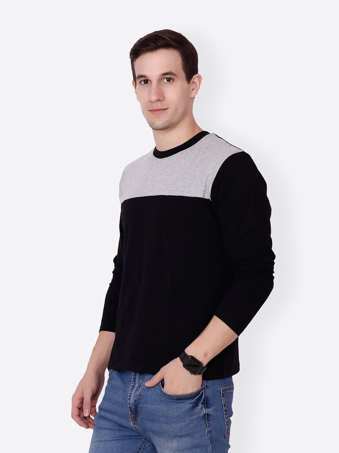 Black Solid Tshirt