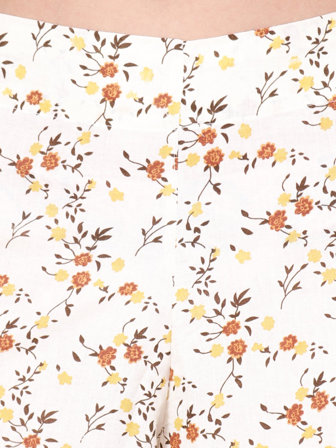 SCORPIUS white floral pallazo