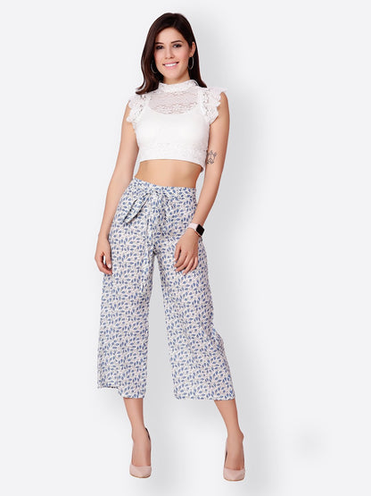 SCORPIUS WHITE PRINTED PALLAZO