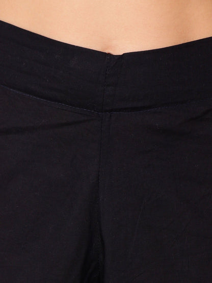SCORPIUS BLACK SOLID PALLAZO