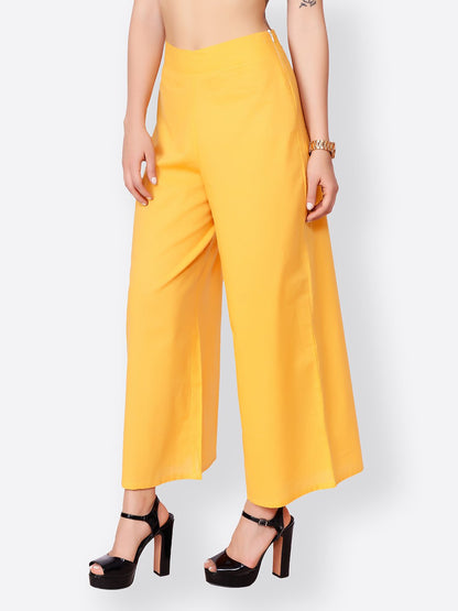 SCORPIUS YELLOW SOLID PALLAZO