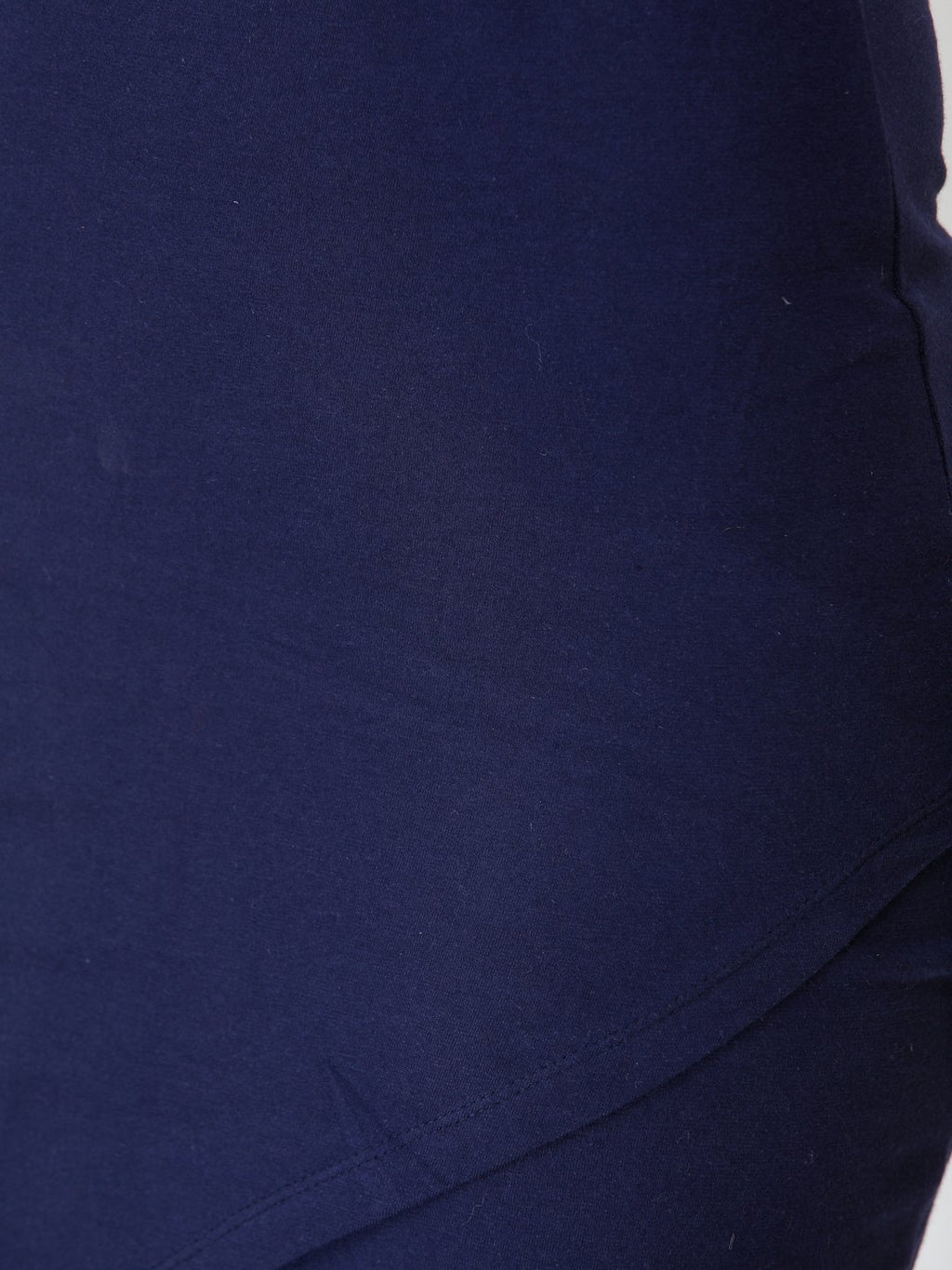SCORPIUS Navy knee length skirt