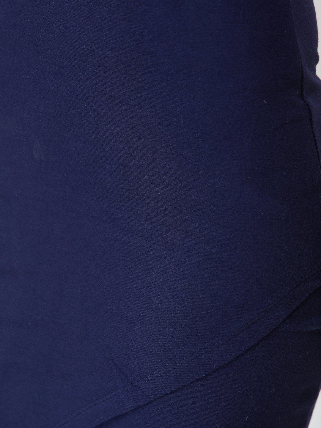 SCORPIUS Navy knee length skirt