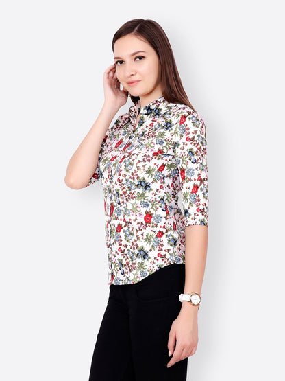 SCORPIUS WHITE PRINTED SHIRT