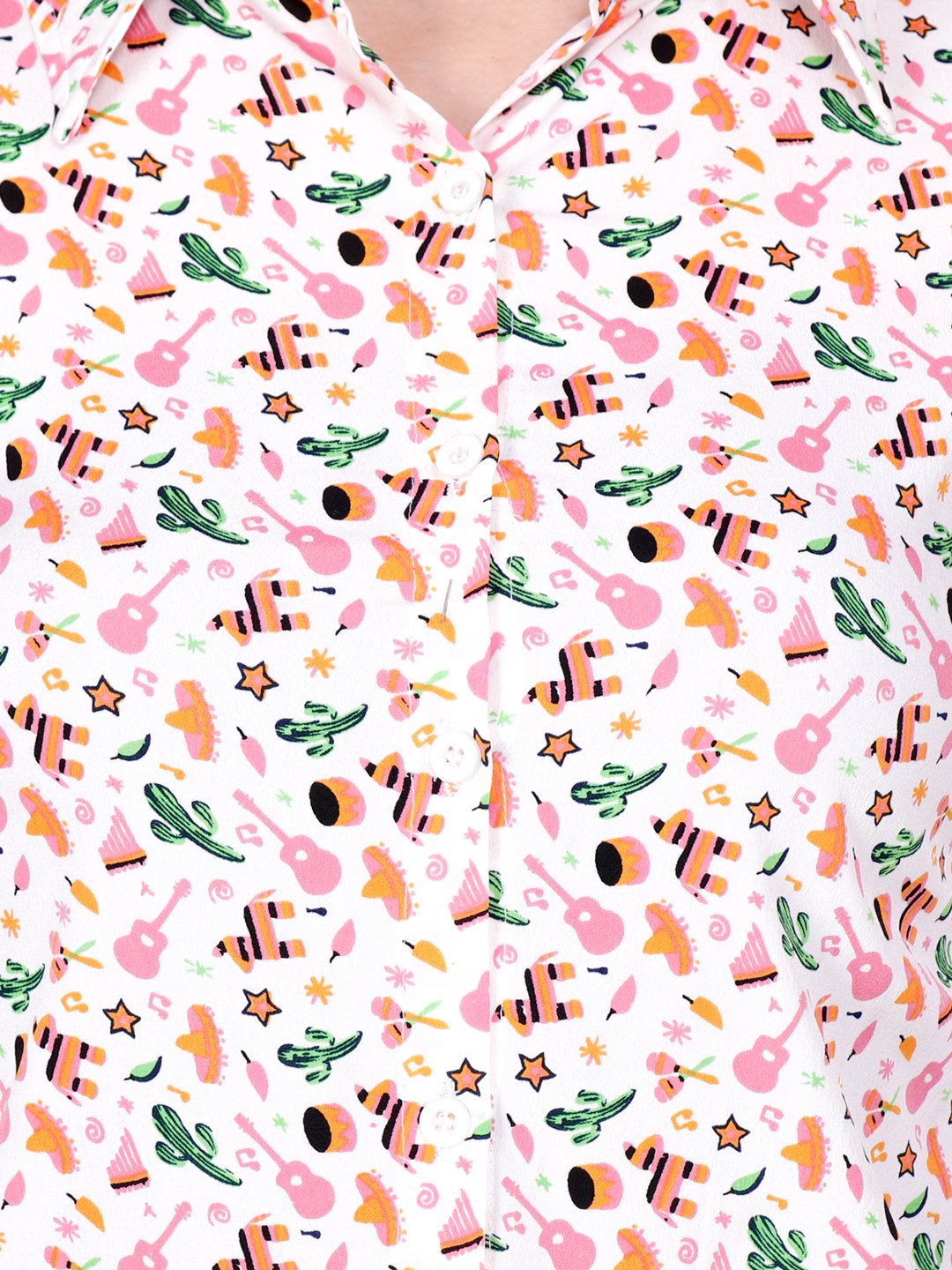 SCORPIUS WHITE PRINTED SHIRT