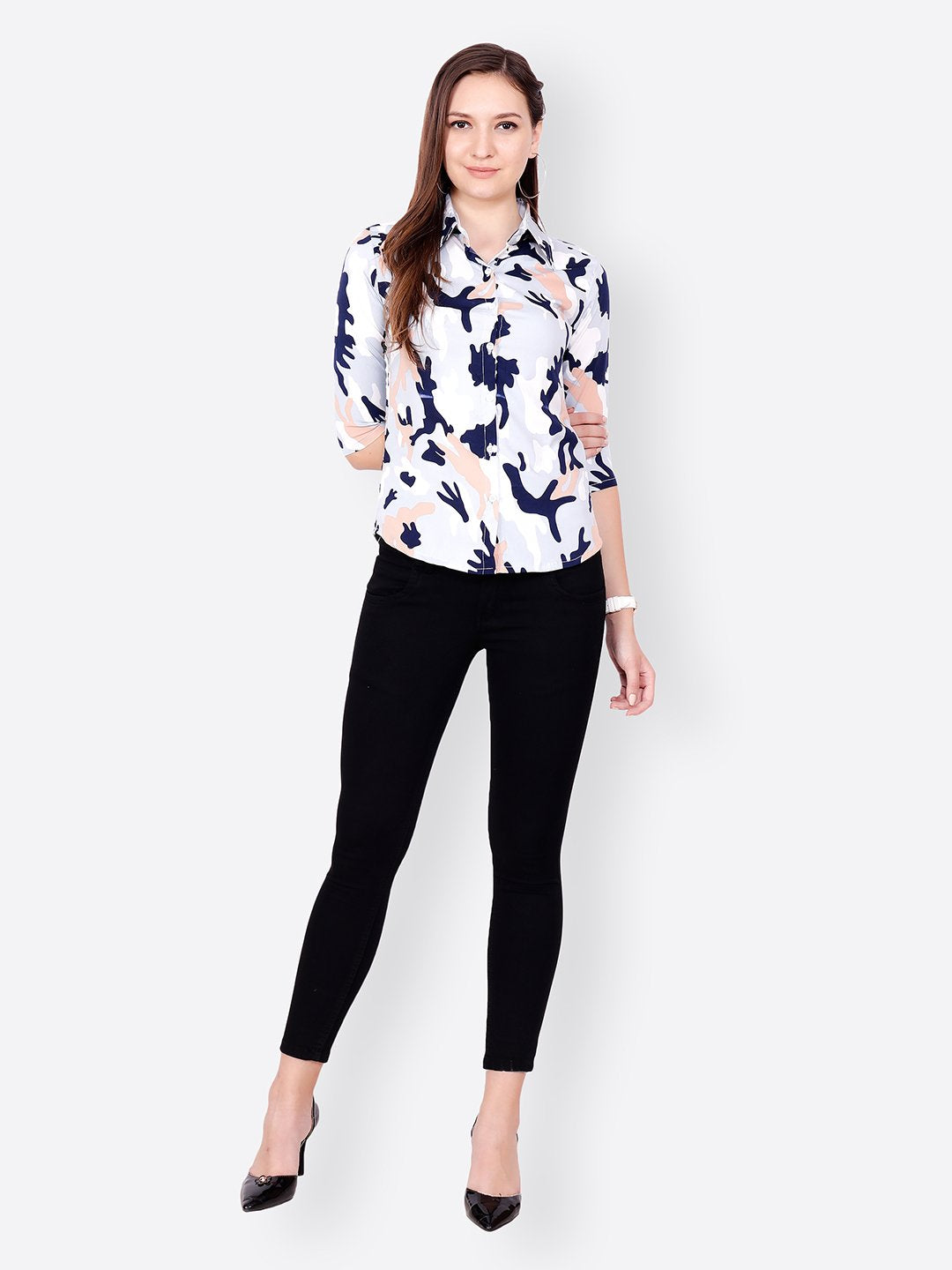 SCORPIUS WHITE PRINTED SHIRT