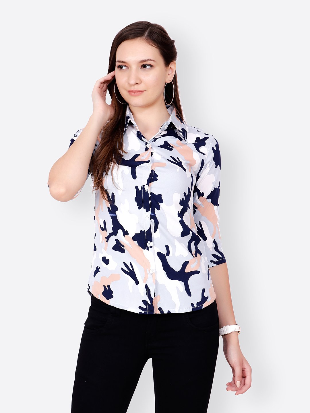 SCORPIUS WHITE PRINTED SHIRT
