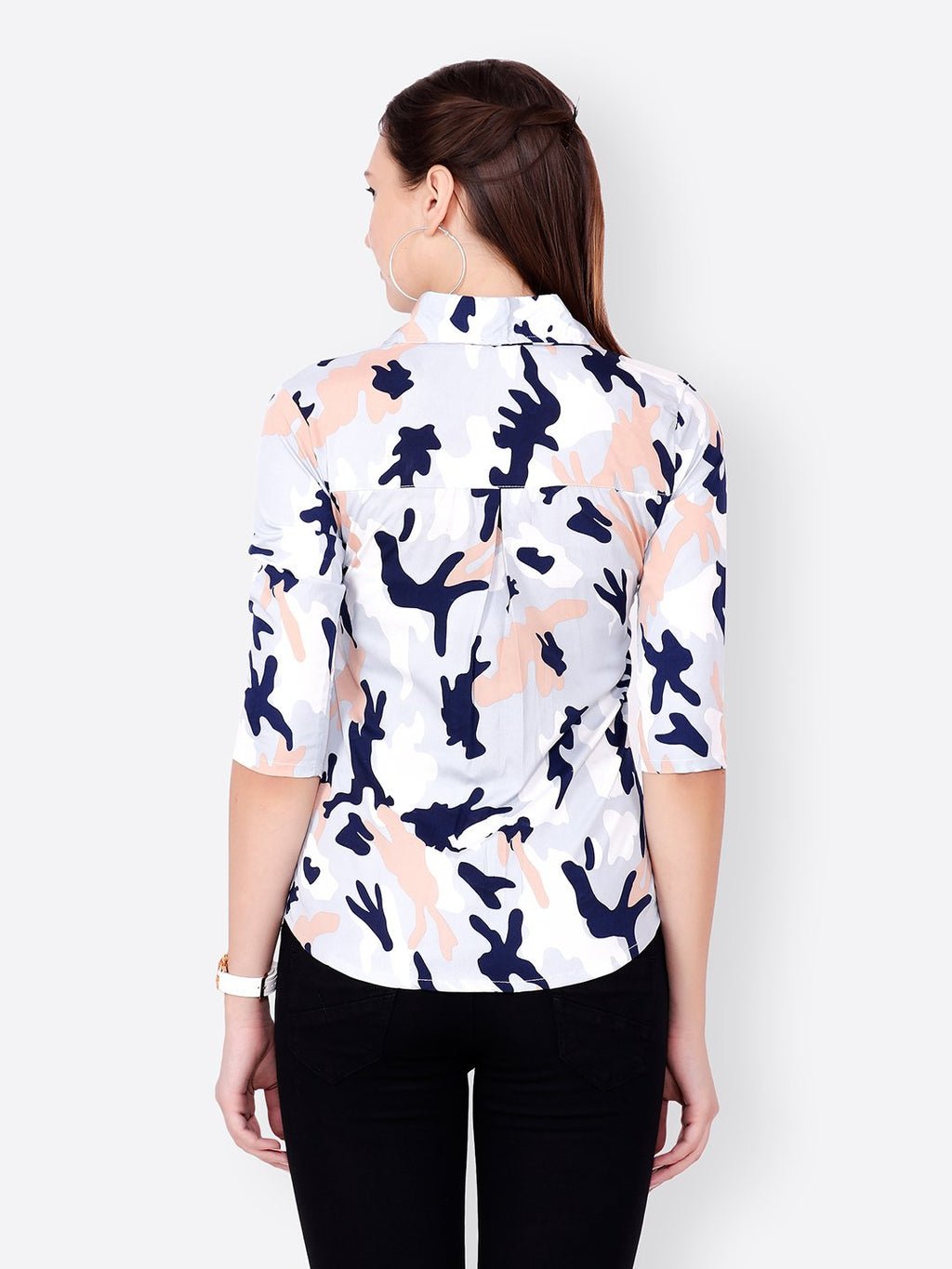 SCORPIUS WHITE PRINTED SHIRT