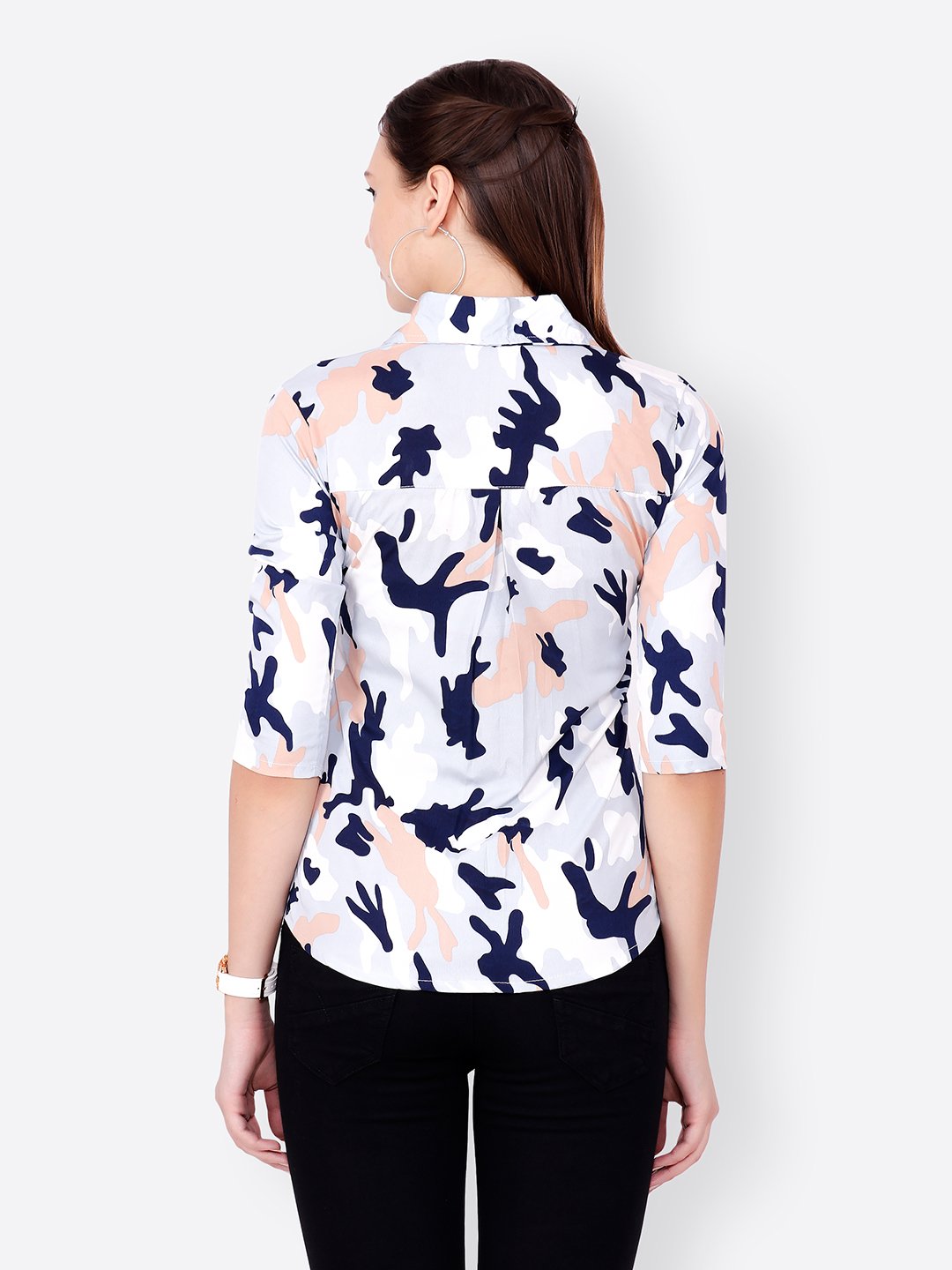 SCORPIUS WHITE PRINTED SHIRT
