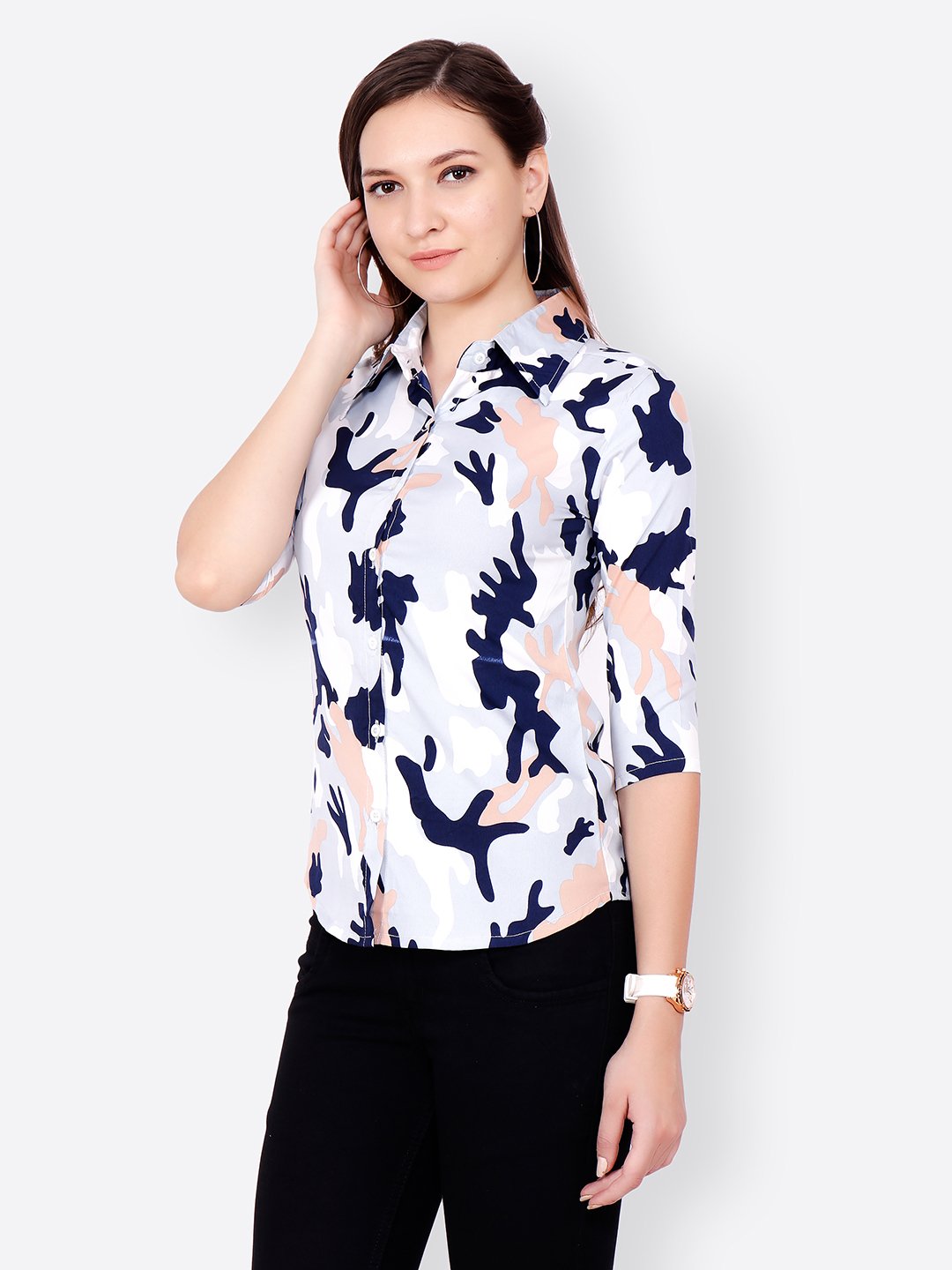 SCORPIUS WHITE PRINTED SHIRT