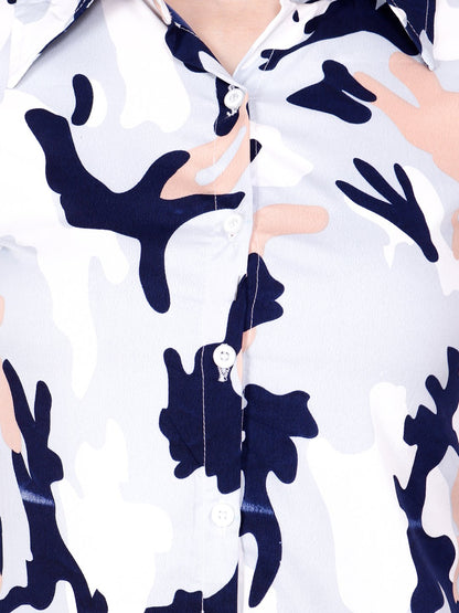 SCORPIUS WHITE PRINTED SHIRT