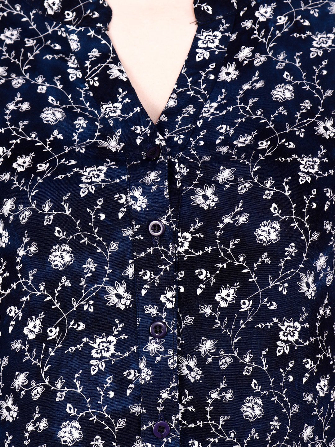 SCORPIUS NAVY BLUE PRINTED SHIRT