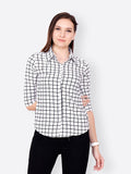 SCORPIUS WHITE CHECKERED SHIRT