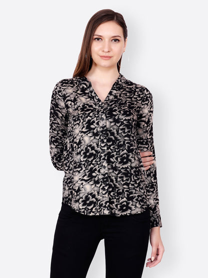 SCORPIUS BLACK PRINTED SHIRT