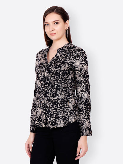 SCORPIUS BLACK PRINTED SHIRT