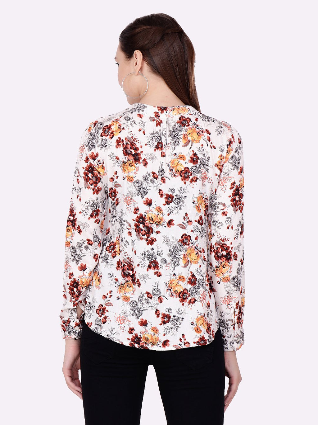 SCORPIUS OFF WHITE FLORAL  SHIRT