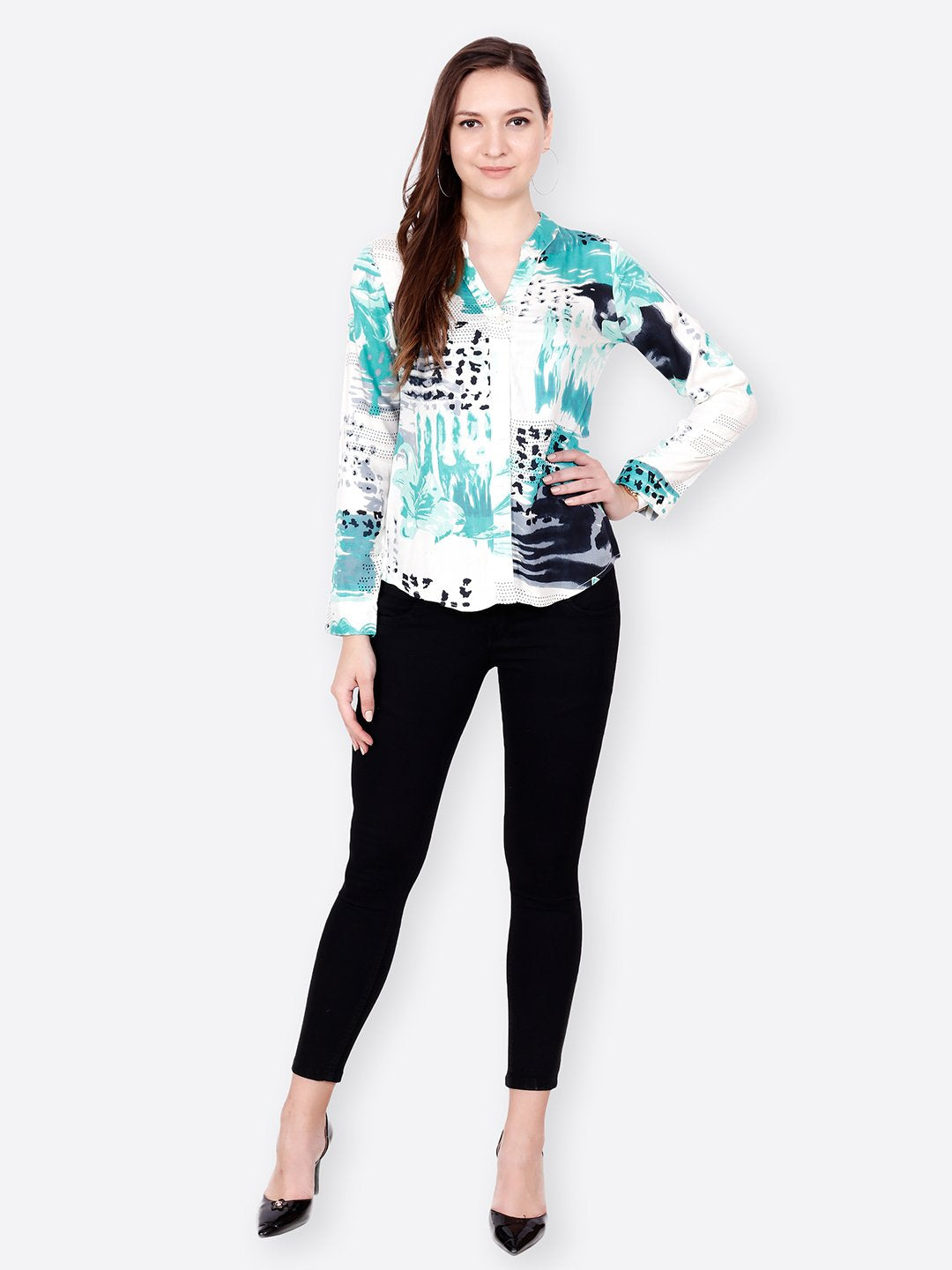 SCORPIUS GREEN PRINTED  SHIRT