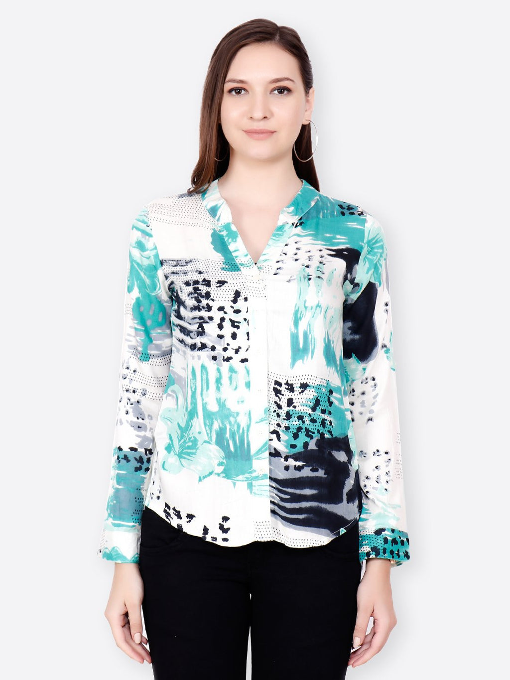 SCORPIUS GREEN PRINTED  SHIRT