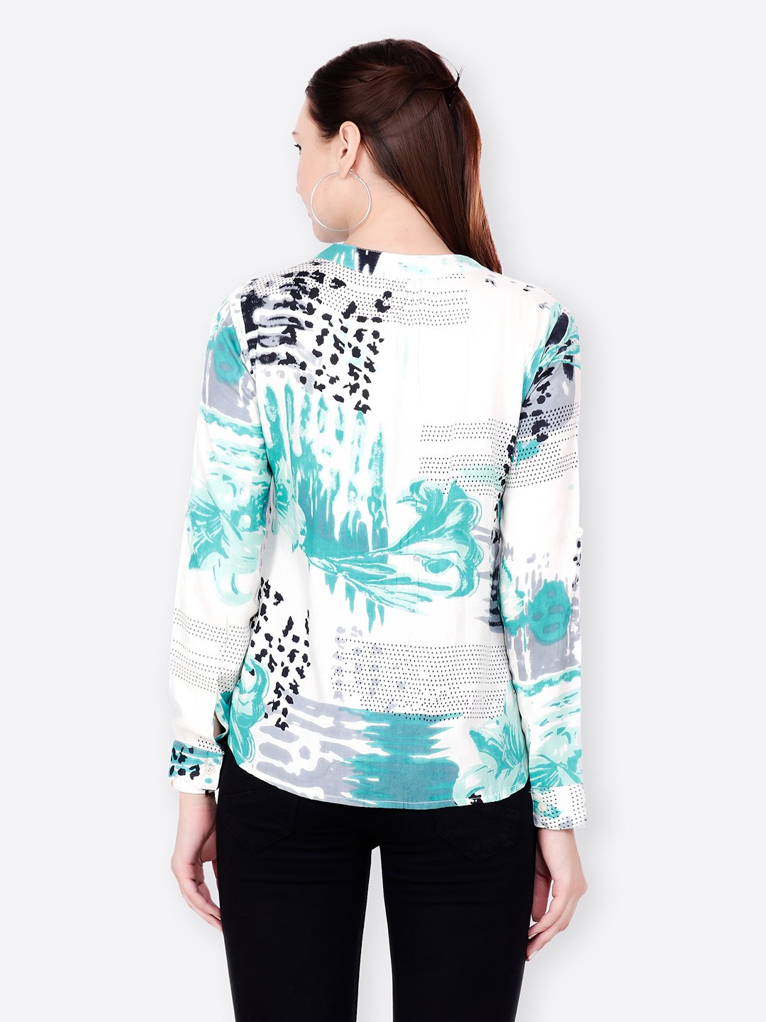 SCORPIUS GREEN PRINTED  SHIRT