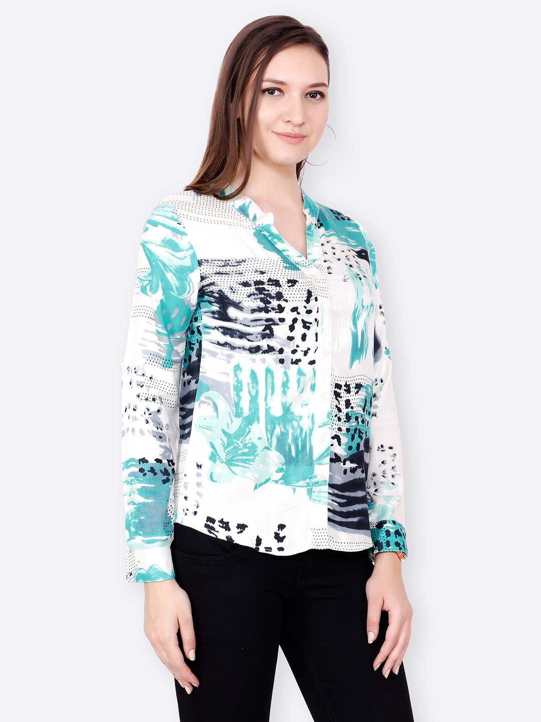 SCORPIUS GREEN PRINTED  SHIRT