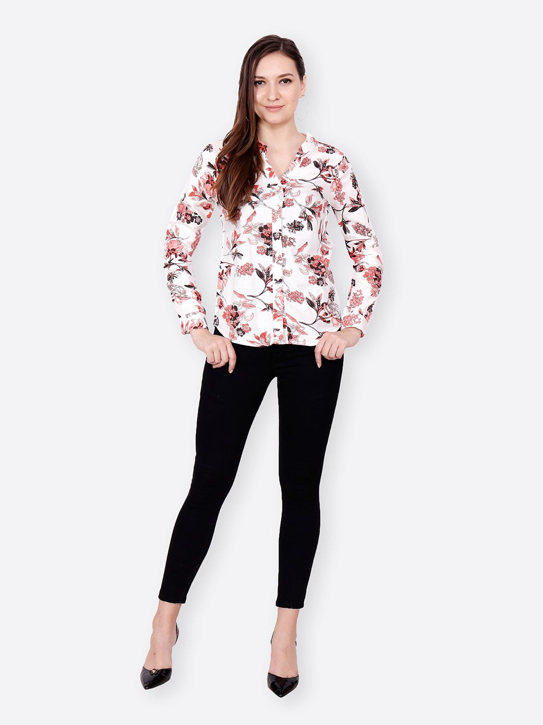 SCORPIUS WHITE PRINTED  SHIRT