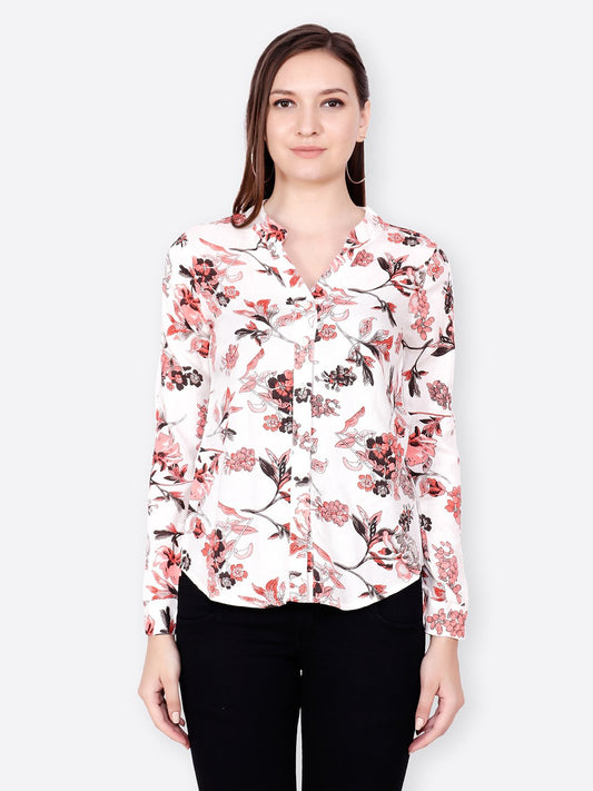 SCORPIUS WHITE PRINTED  SHIRT