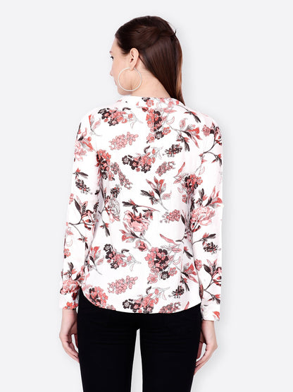 SCORPIUS WHITE PRINTED  SHIRT