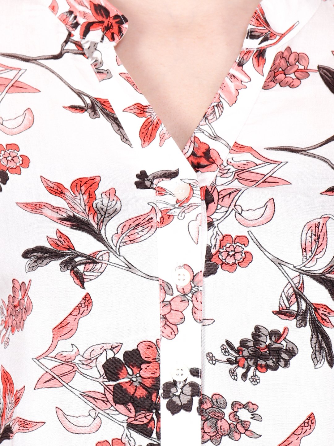 SCORPIUS WHITE PRINTED  SHIRT