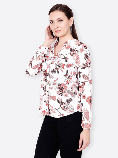 SCORPIUS WHITE PRINTED  SHIRT