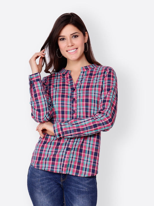 SCORPIUS PURPLE CHECK SHIRT