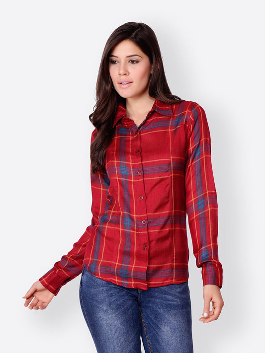 SCORPIUS RED CHECK SHIRT