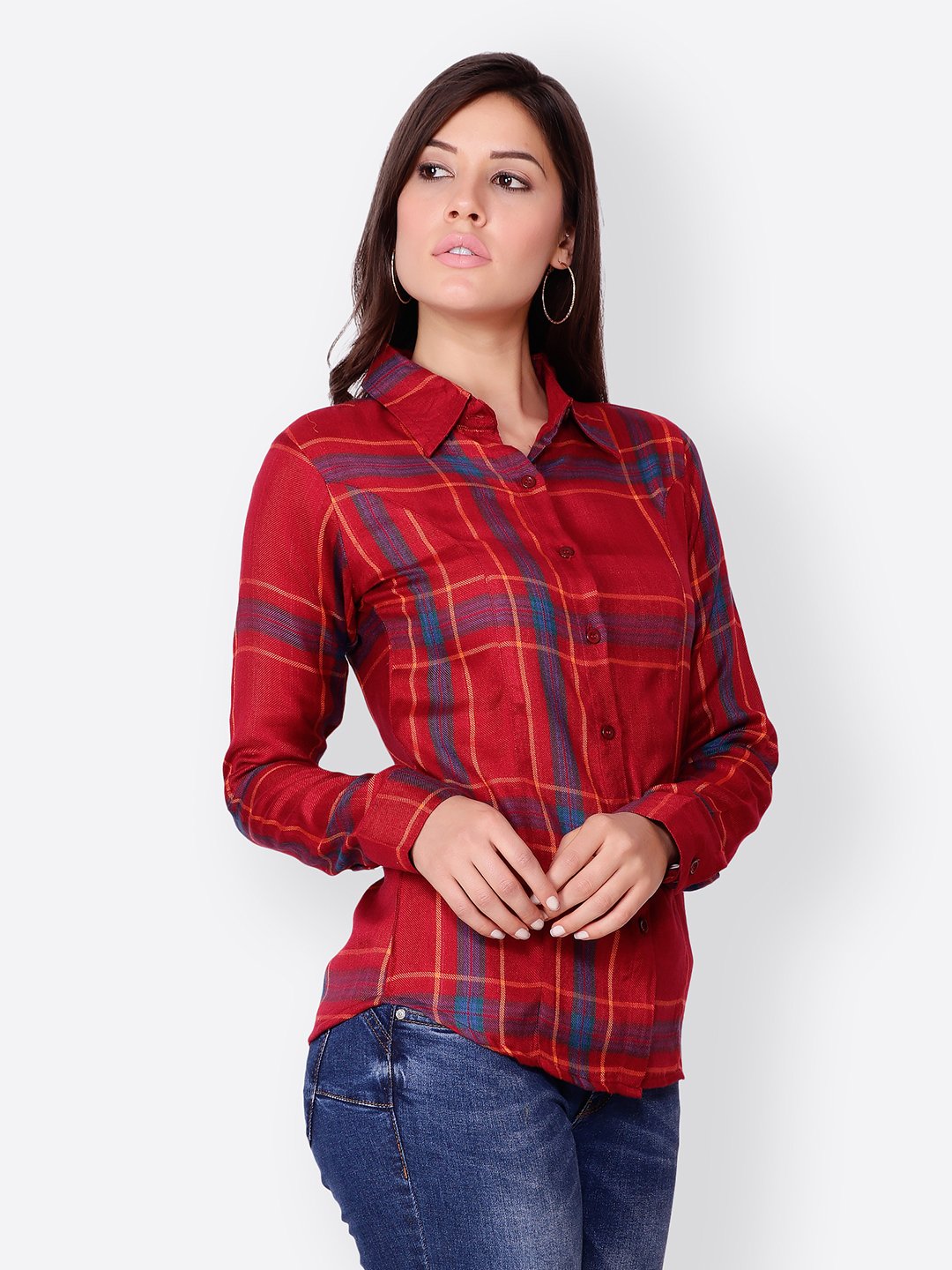 SCORPIUS RED CHECK SHIRT